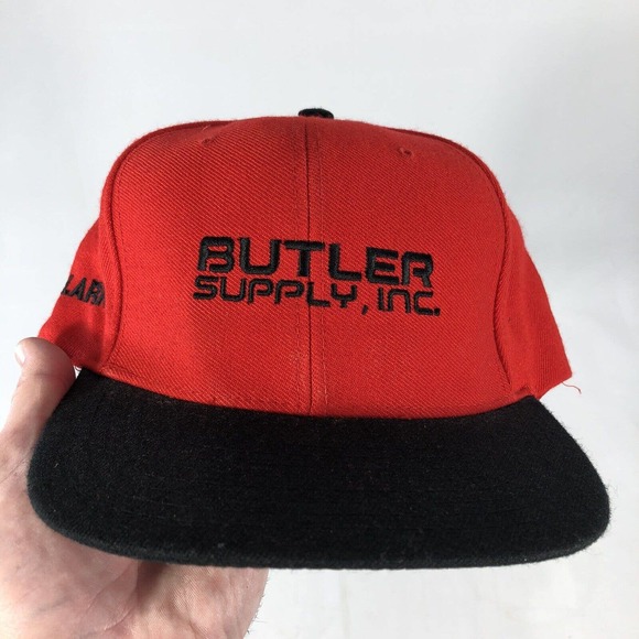 BUTLER SUPPLY INC KILLARK NISSIN CAP HAT SNAPBACK RED BLACK ONE SIZE FITS MOST - Picture 16 of 16